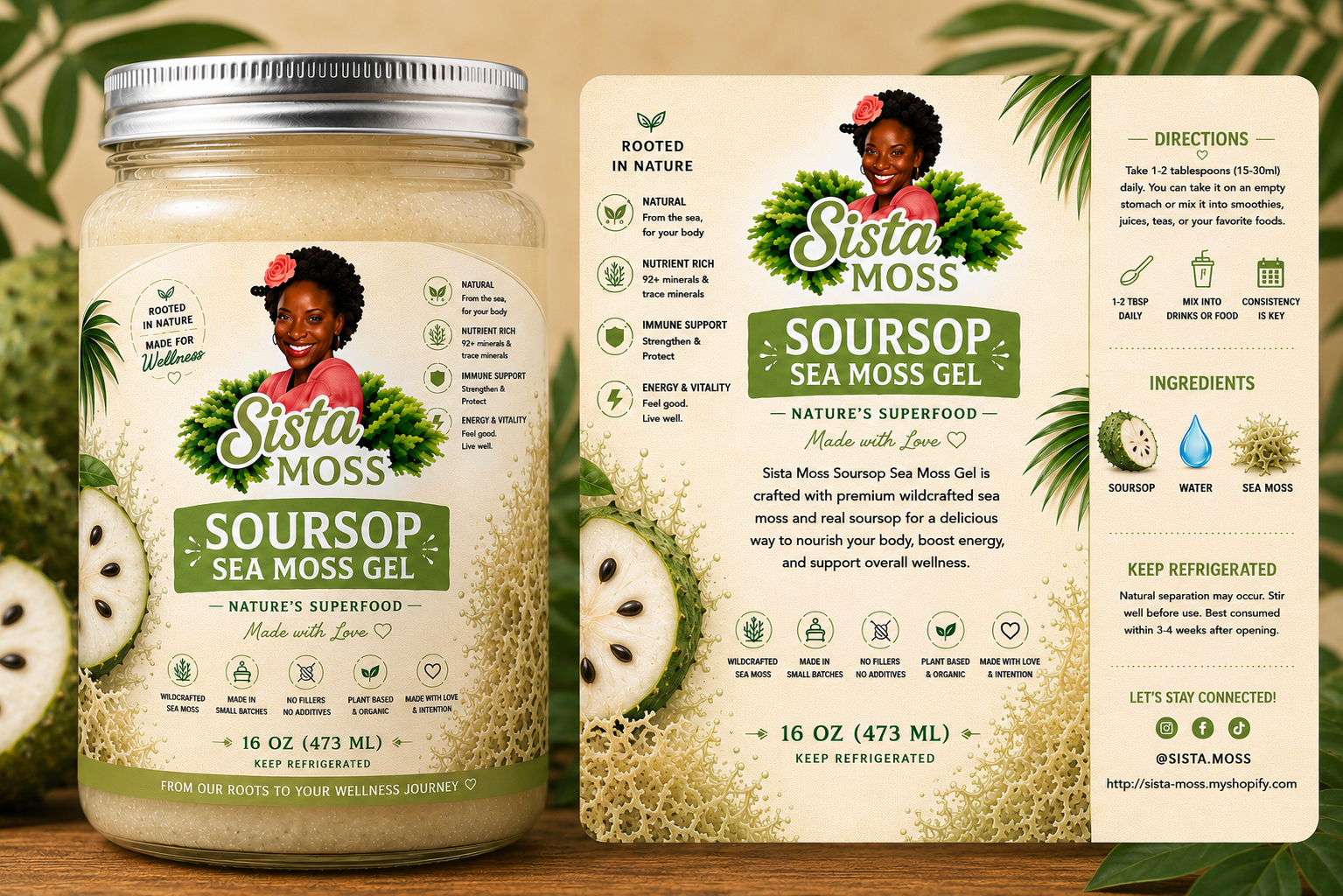 Soursop seamoss Gel